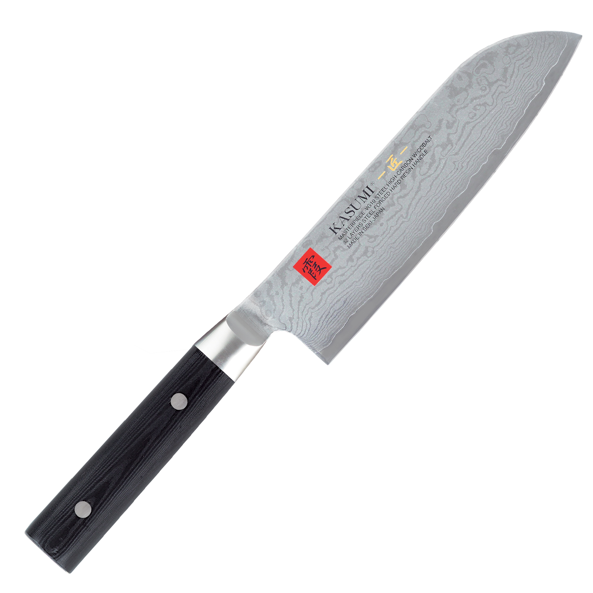 Couteau Santoku damas 18cm Kasumi Masterpiece
