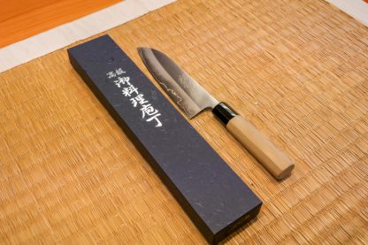 Couteau japonais Santoku Yamamoto gaucher