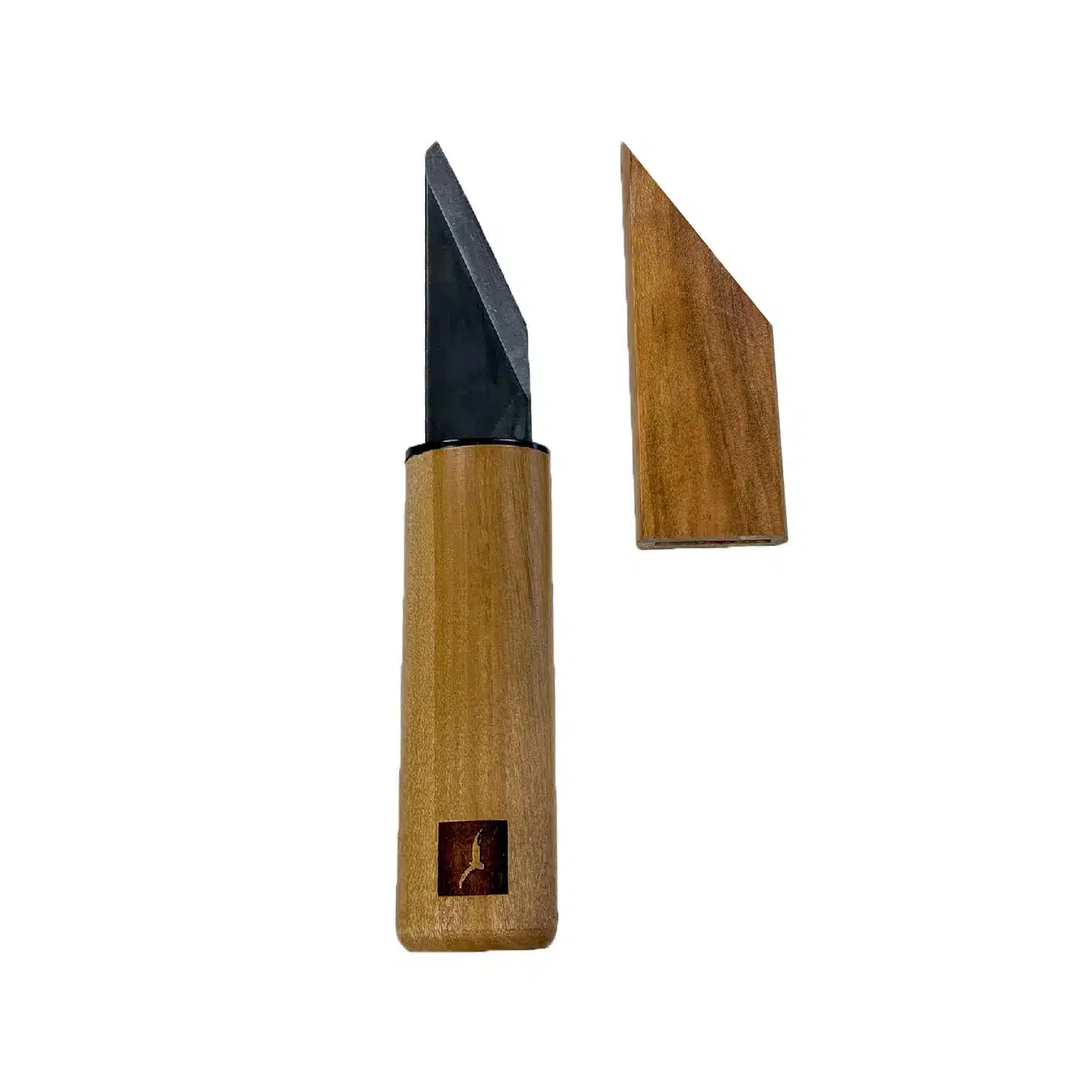 Couteau Japonais Kiridashi Kogatana – Sculpture Bois Poisson, Avec Boîte
