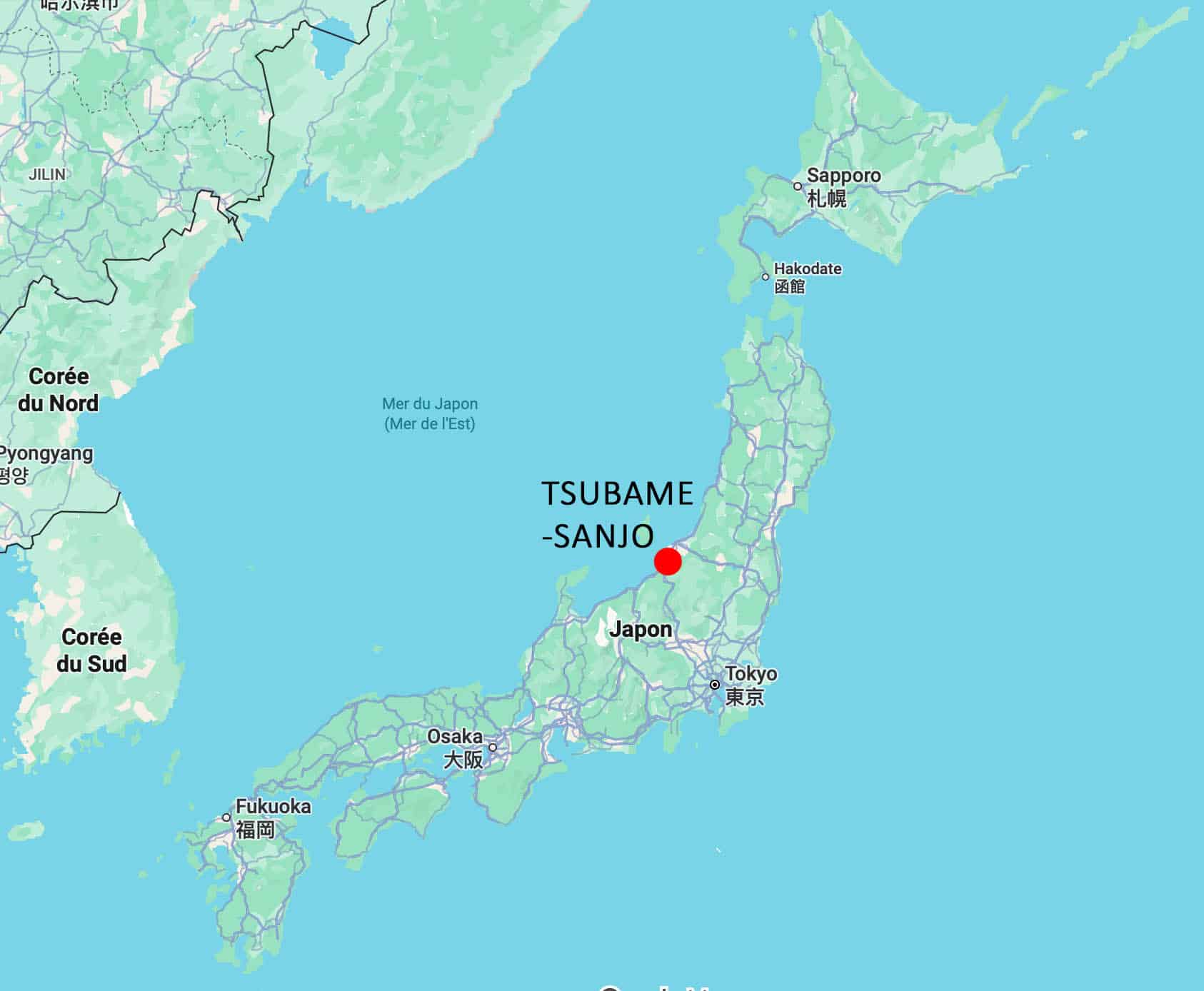 Tsubame map carte